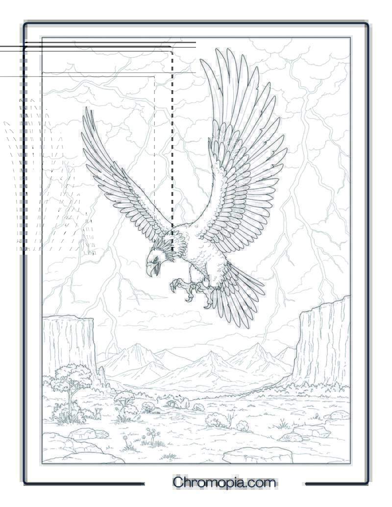 Thunderbird Coloring Page – Storm Spirit of the Sky