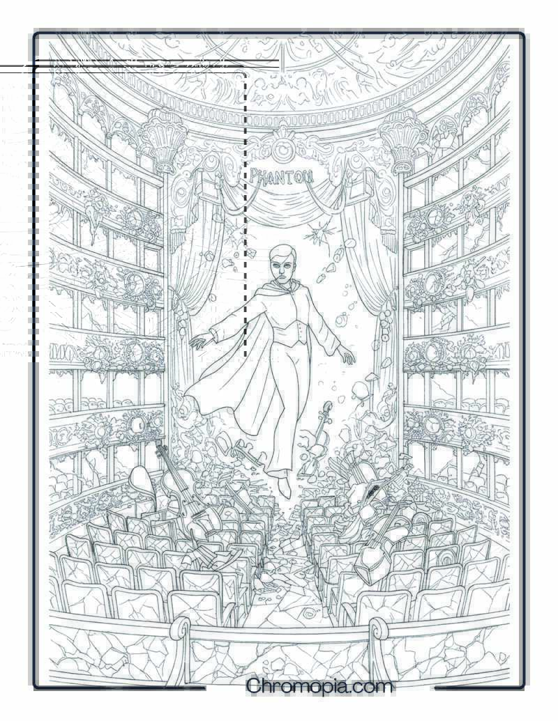 Phantom Coloring Page – Echo of the Forgotten