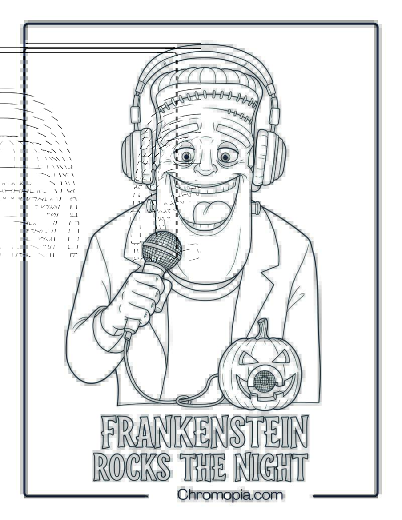 Frankenstein Hotel Transylvania Coloring Page