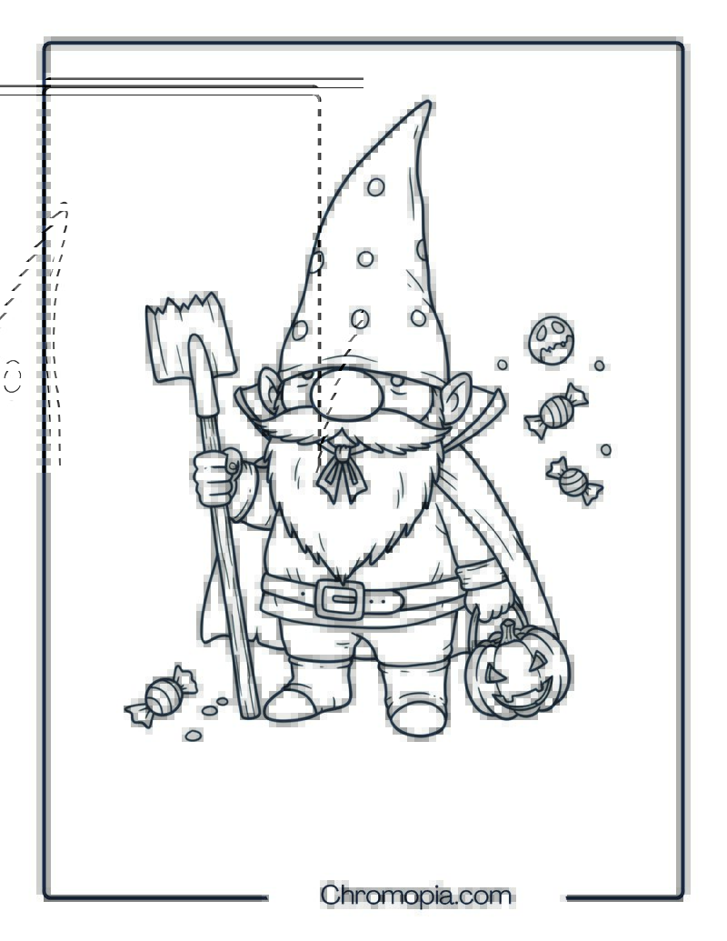 Coloring Page of Gnomes from Goosebumps