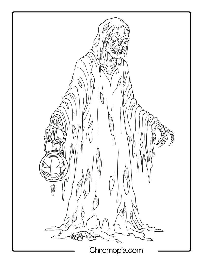 Goosebumps Graveyard Ghoul Coloring Page