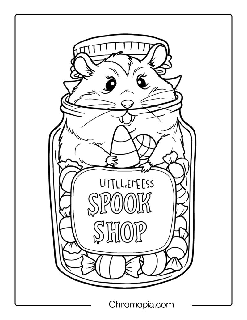 Goosebumps Little Shops of Hamsters Coloring Page