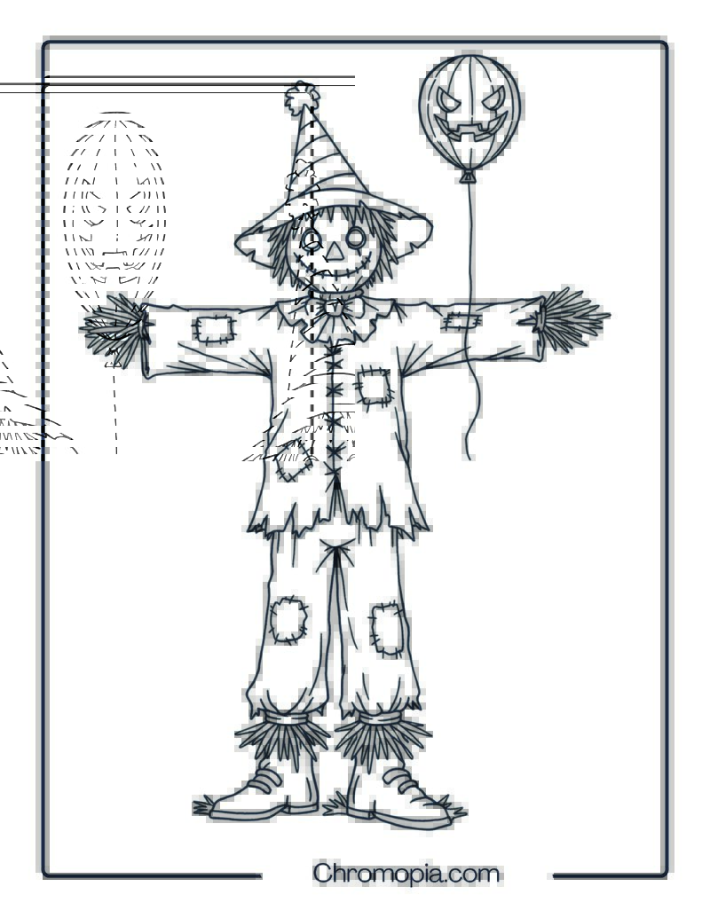 Goosebumps Scarecrow Coloring Pages