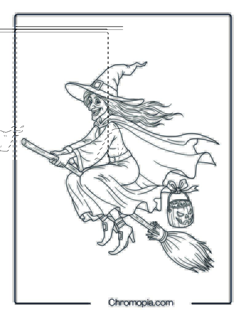 Goosebumps Witch Coloring Pages