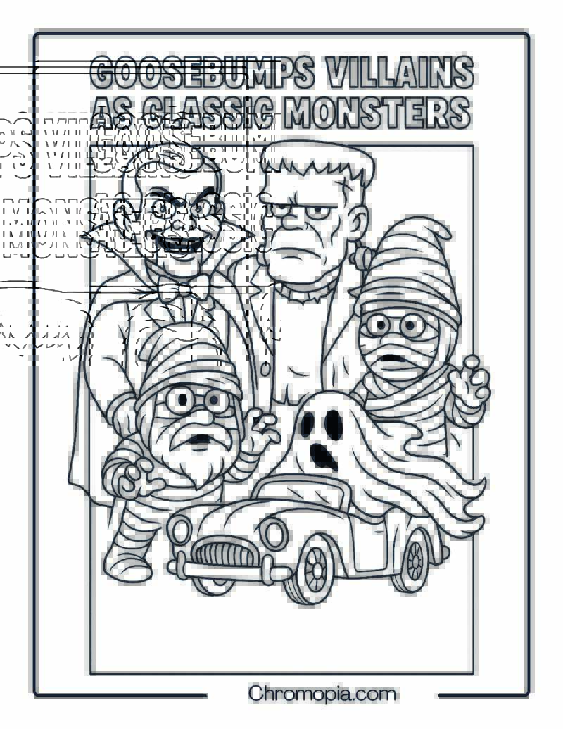Goosebumps Villains as Classic Monsters Sheet