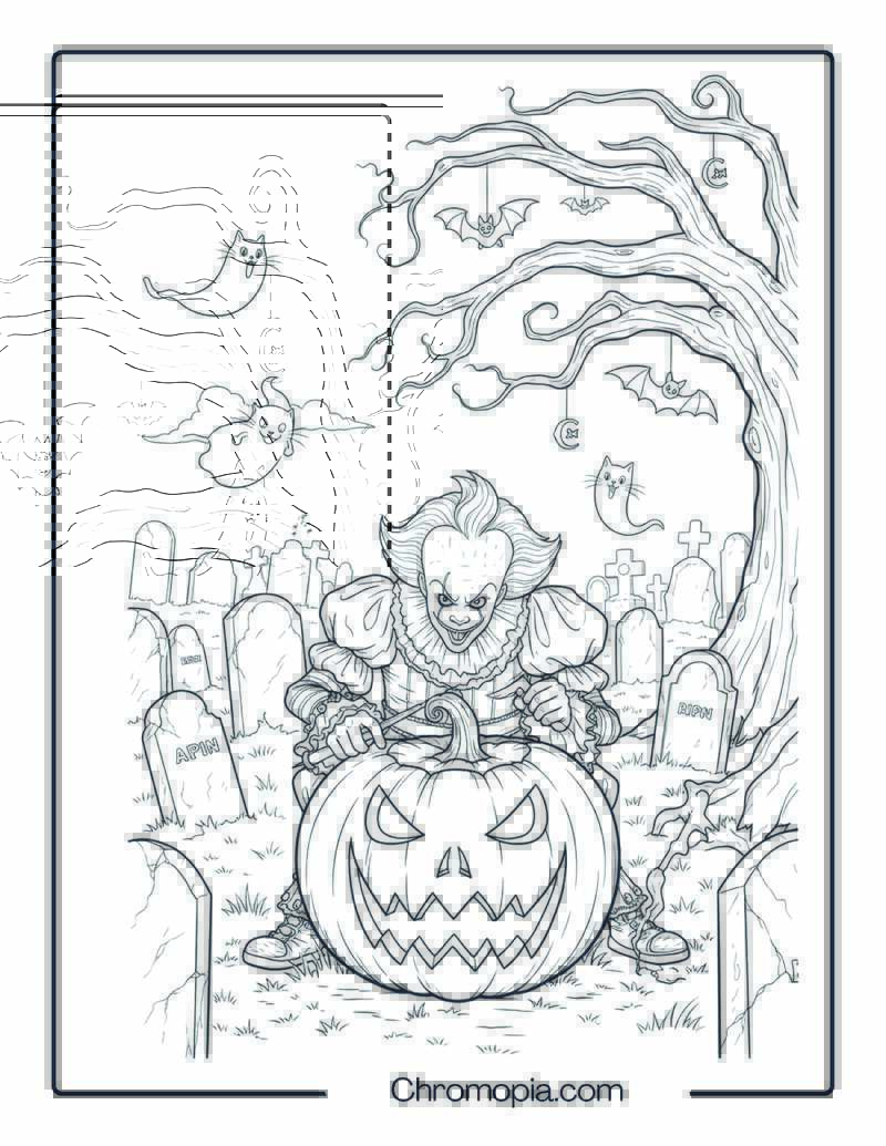Pennywise Carves a Living Jack-o’-Lantern