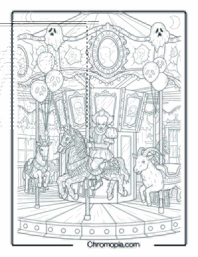 Pennywise Rides a Haunted Carousel