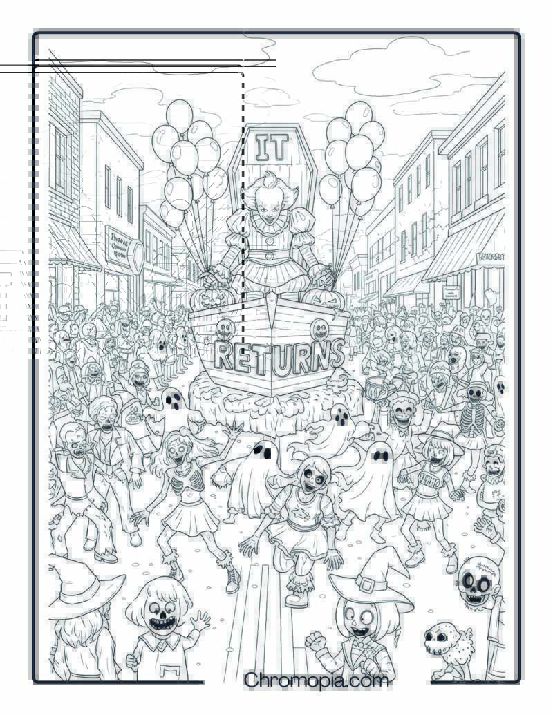 Pennywise in a Parade of the Undead