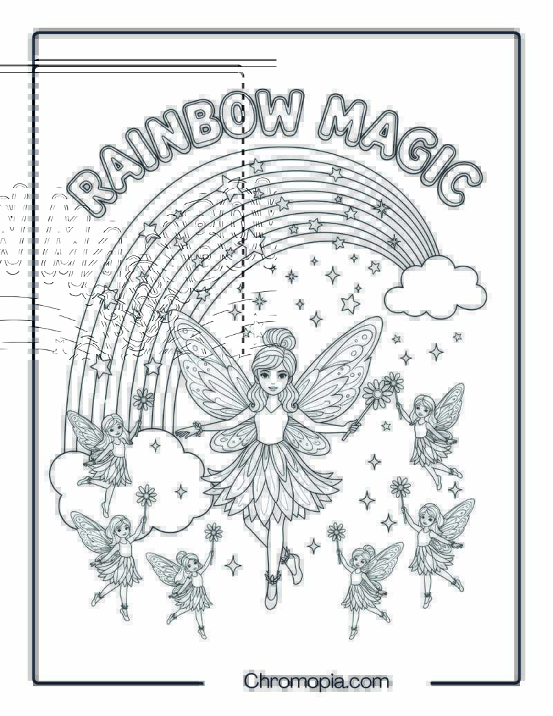 Rainbow Magic Fairy Dance coloring page