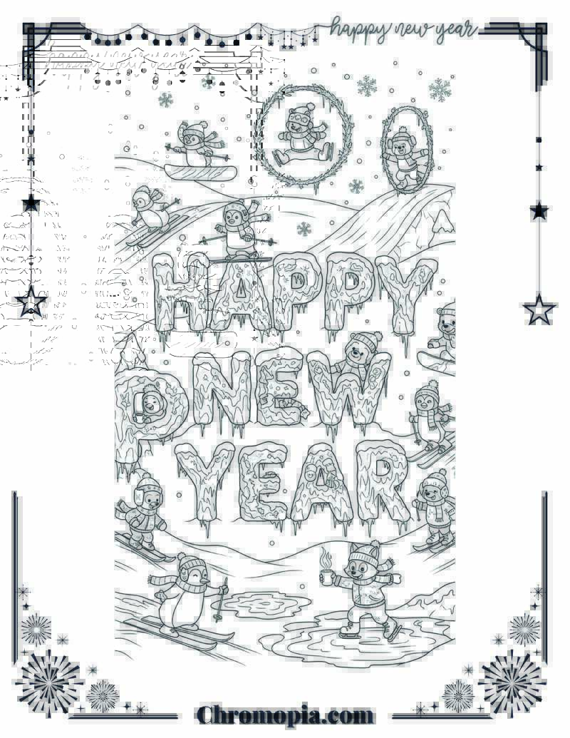 Winter Sports Edition Coloring Page