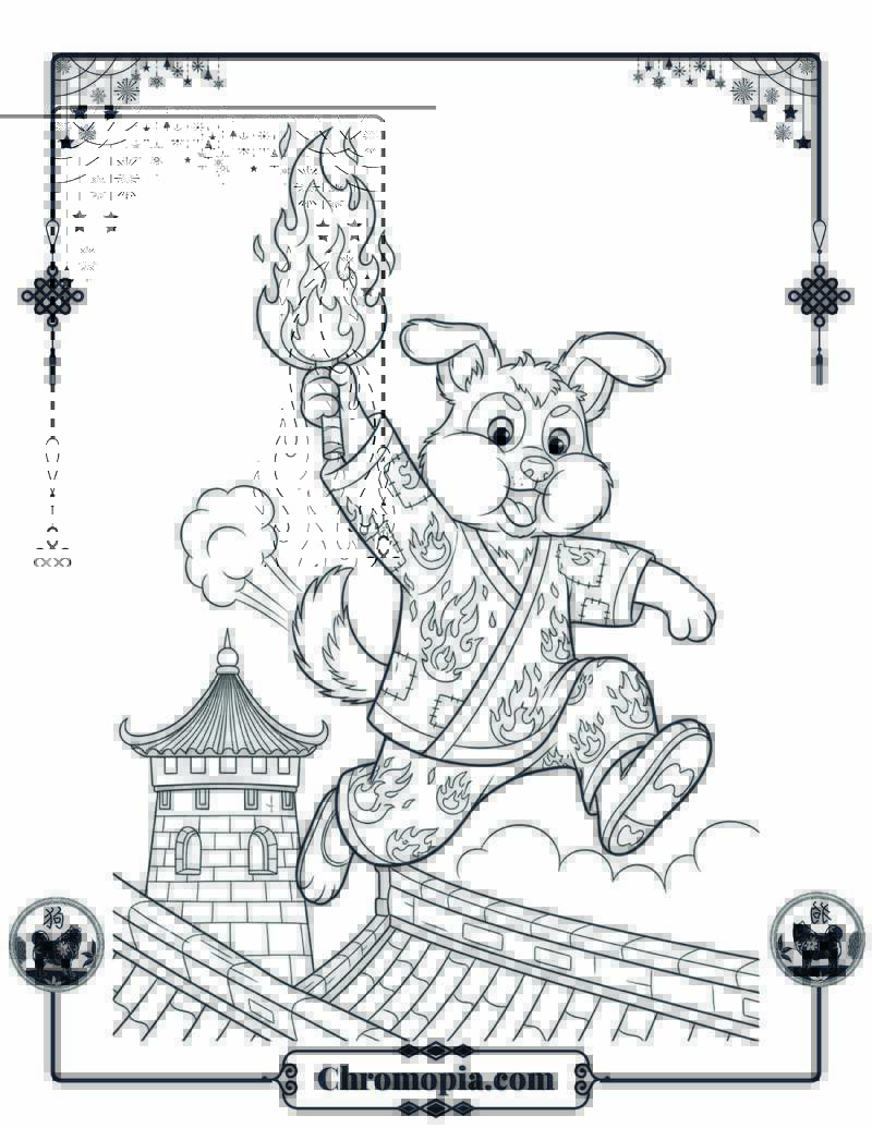 The Dog Who Stole Fire Coloring Page