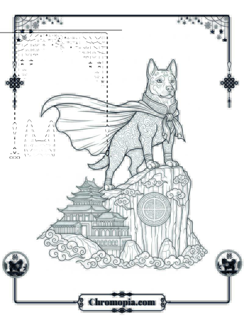 Jade Collar Mountain Protector Coloring Sheet
