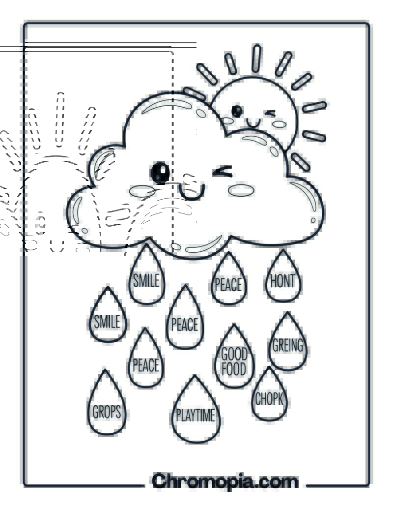 Free Children’s Gratitude Coloring Page PDF