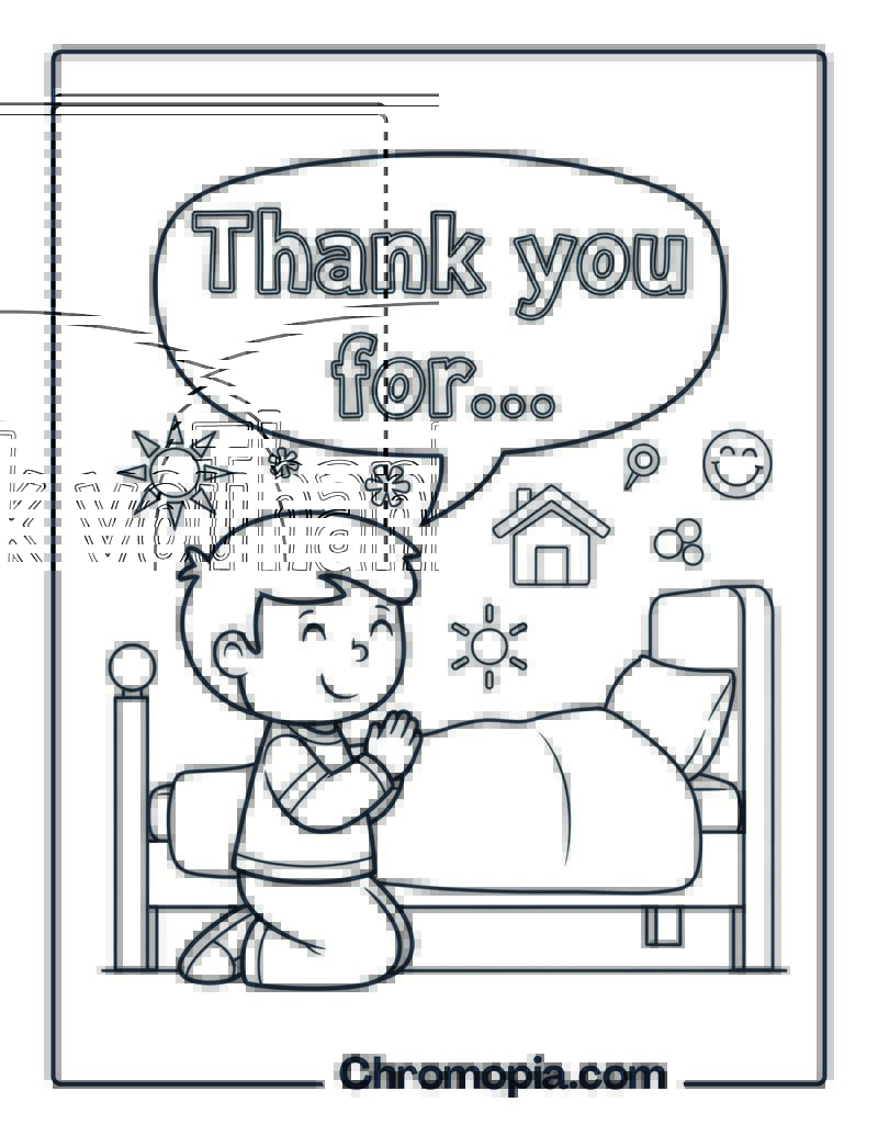 Gratitude Coloring Pages LDS Primary Kids