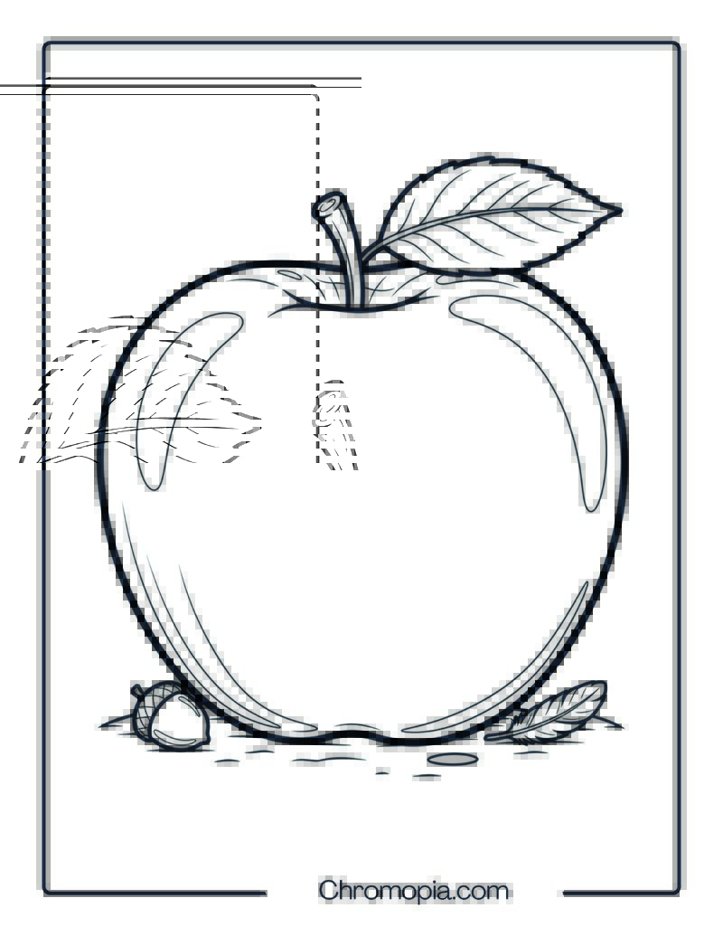 Apple Harvest coloring page