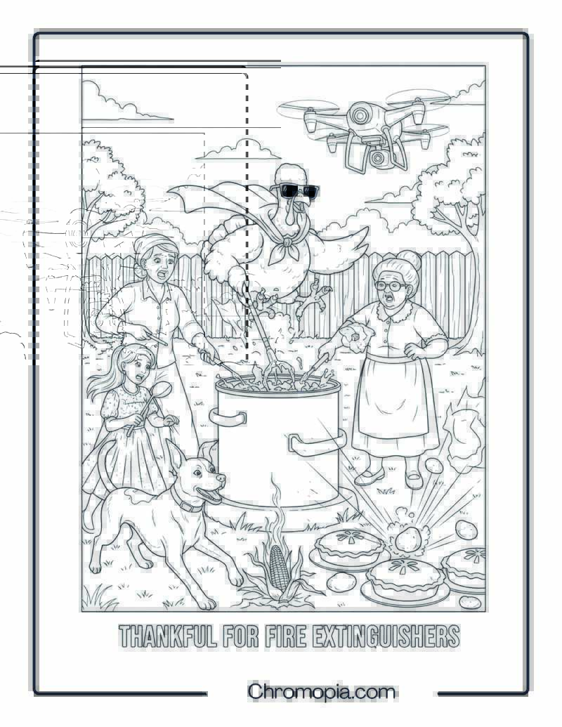 Meme Harvest Fail Scene Coloring Page
