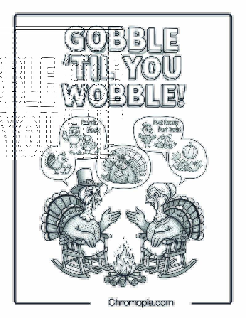 Elderly Turkeys Sharing Thanksgiving Memories