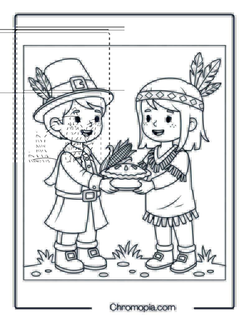 Pilgrim and Native Kids Page