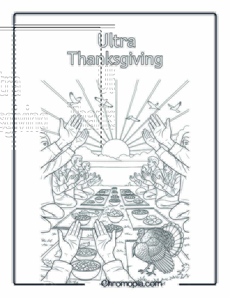 Ceremony of Gratitude Coloring Page