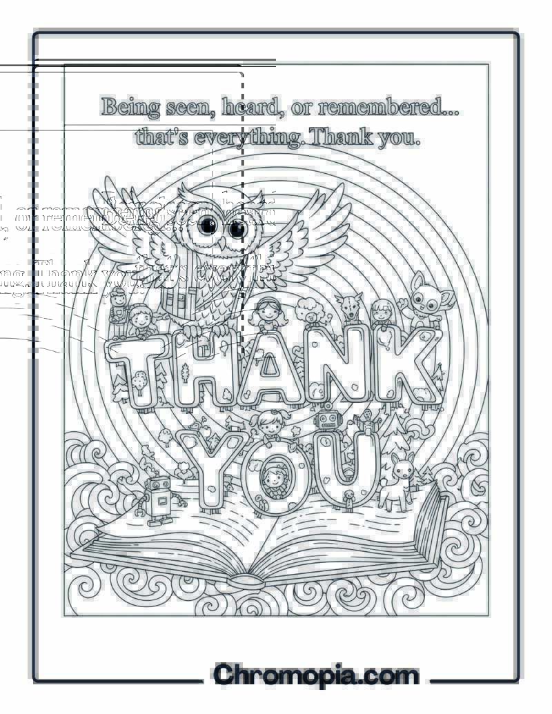 Seen, Heard, Remembered Coloring Page