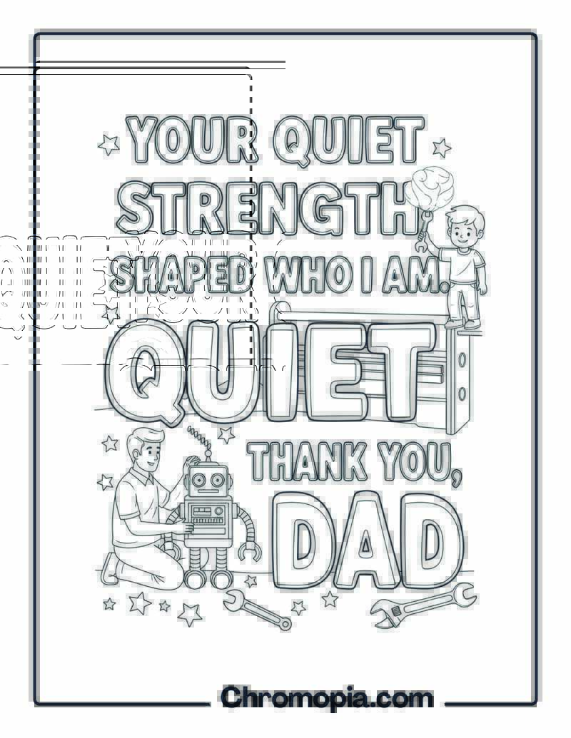Father’s Day Thank You coloring page