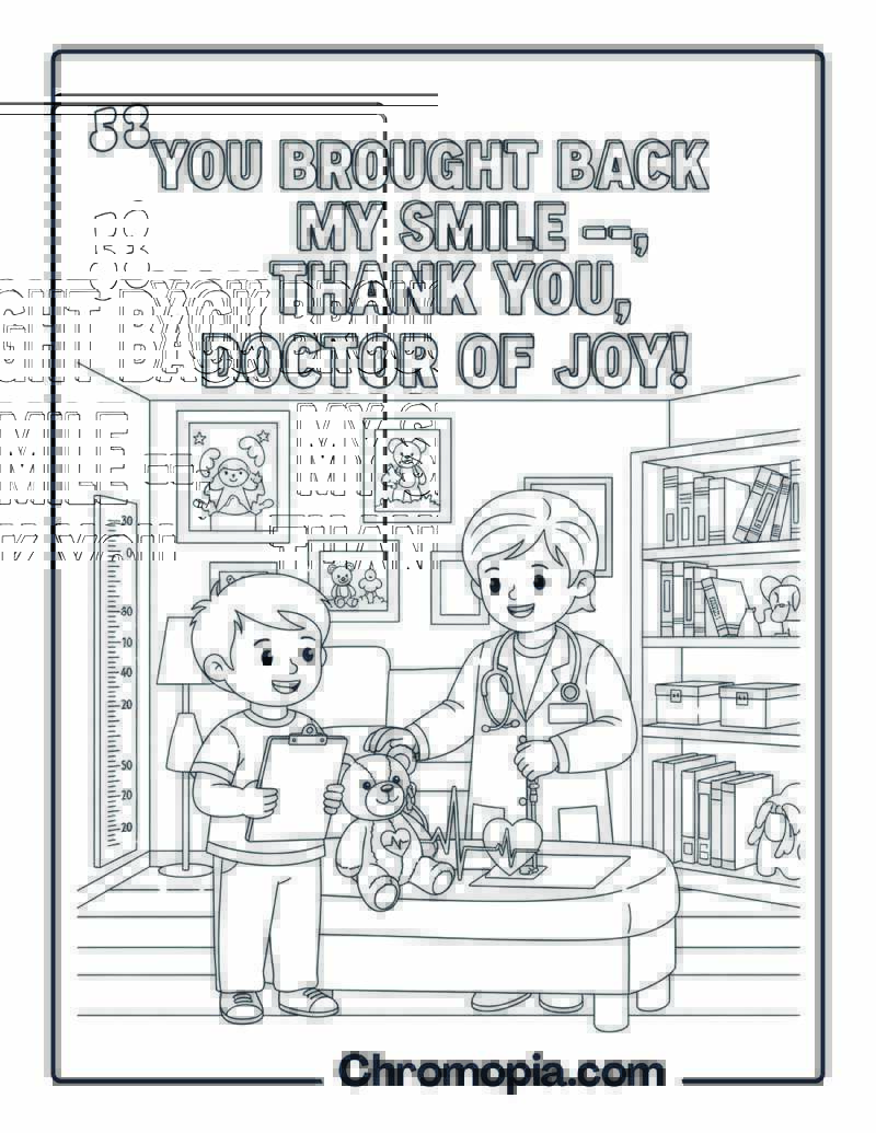 Thank You Doctors Coloring Page