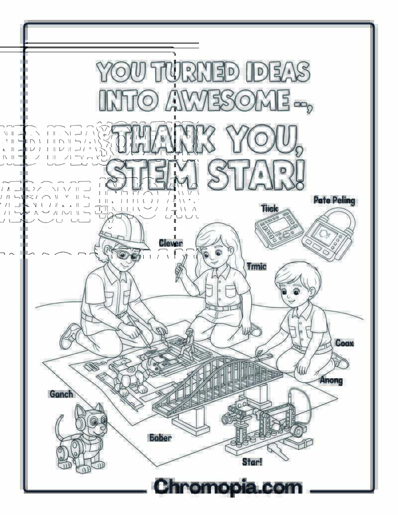 Thank You Engineer Coloring Page