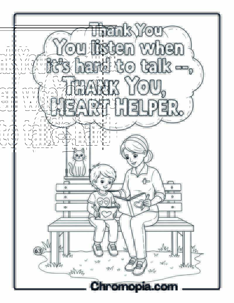 Thank You Social Worker Coloring Page