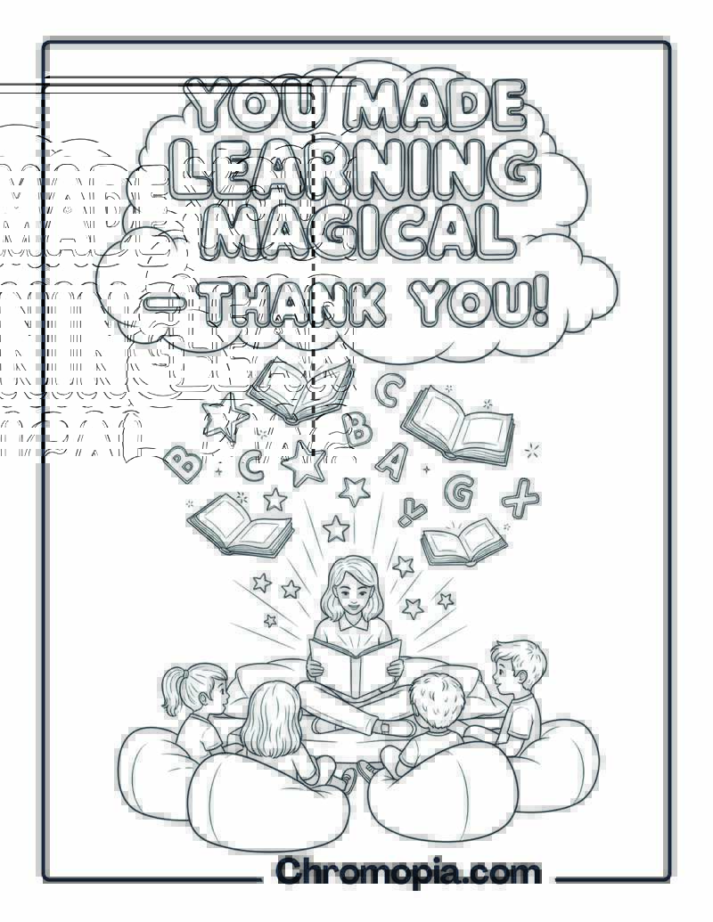 You Made Learning Magical coloring page