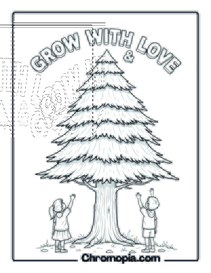 Cedar Tree Courage & Love Coloring Sheet
