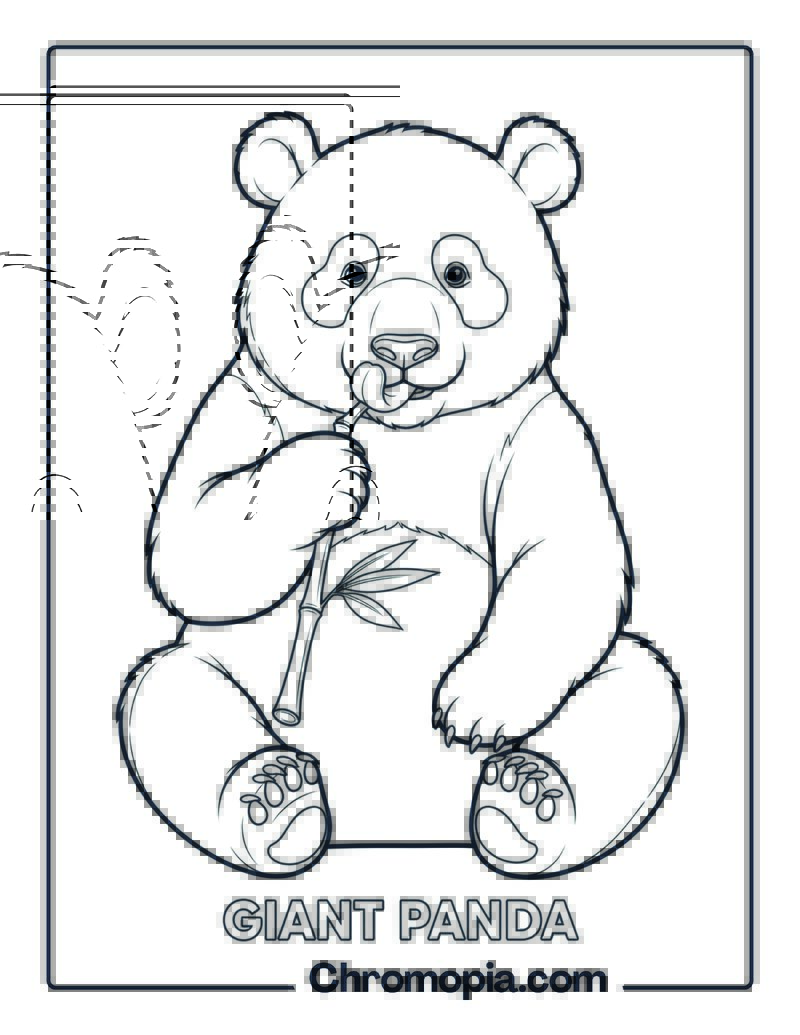 Giant Panda coloring page