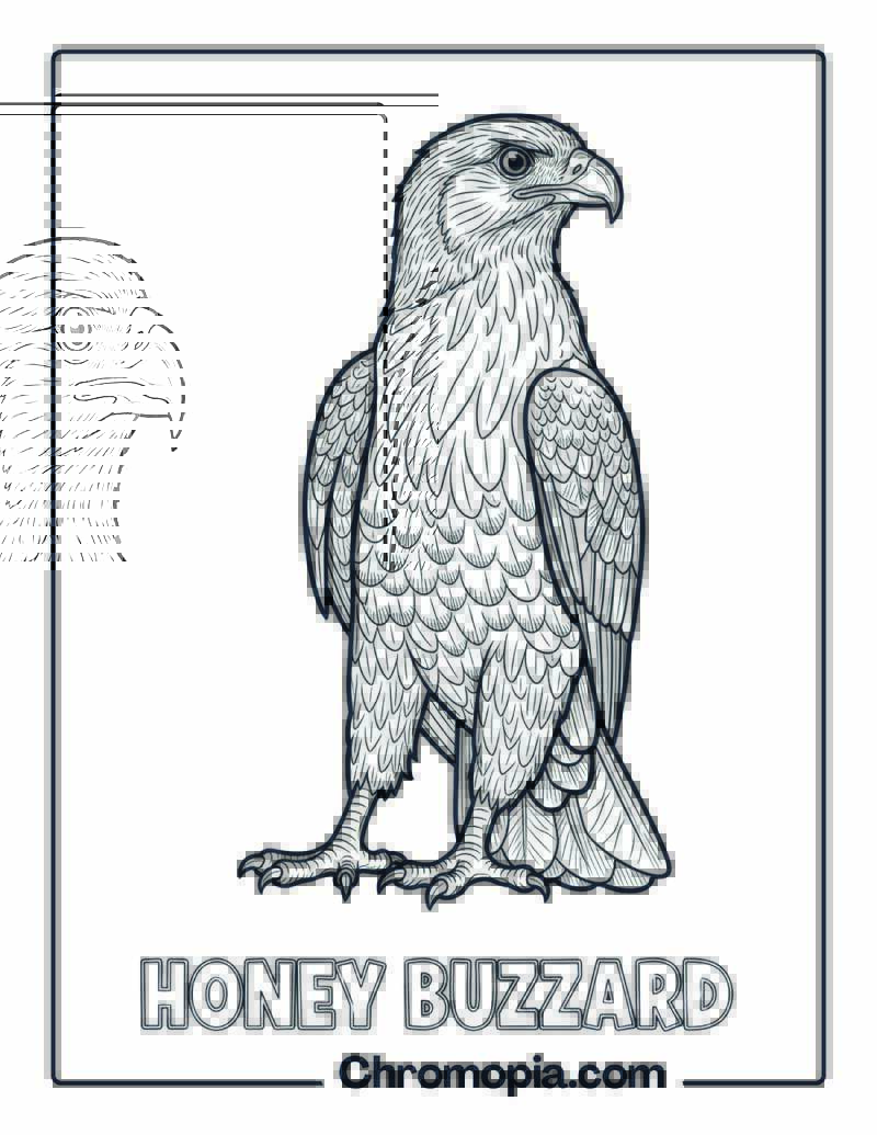 Honey Buzzard coloring page