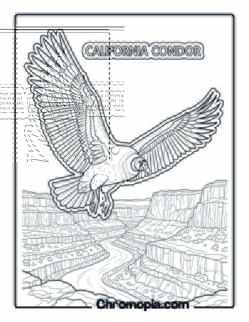 California Condor coloring page