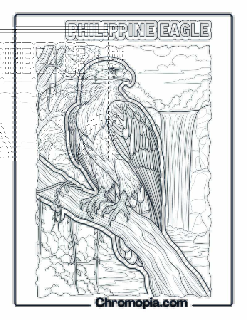 Philippine Eagle coloring page