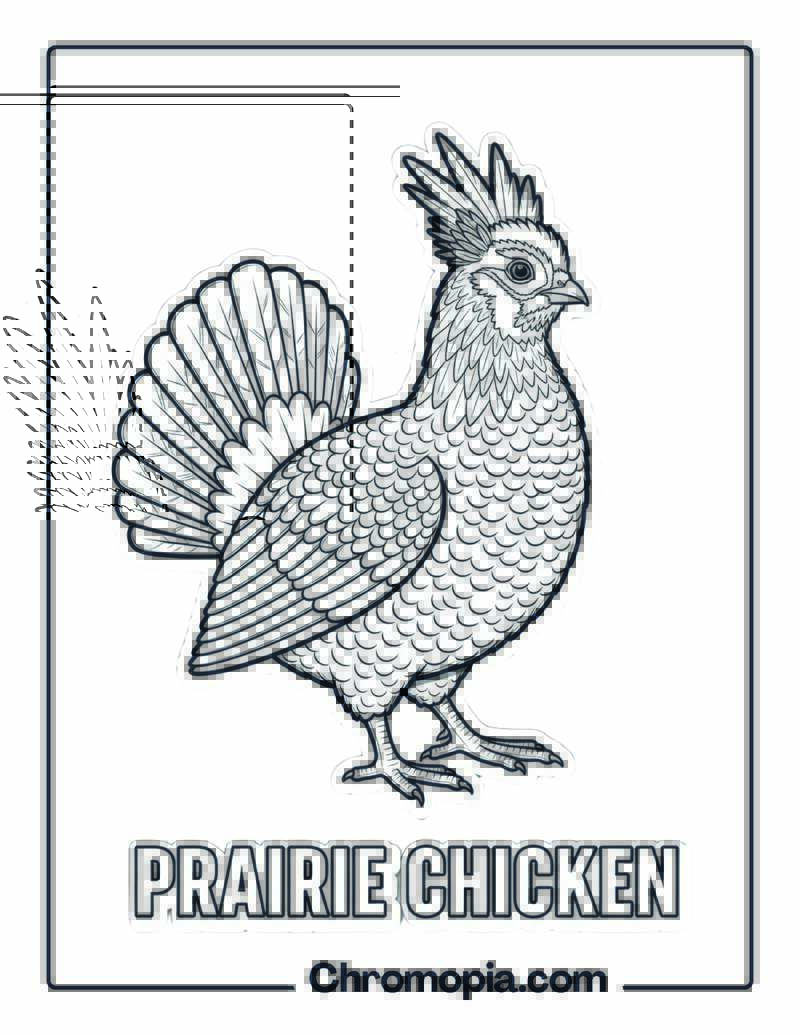 Prairie Chicken coloring page
