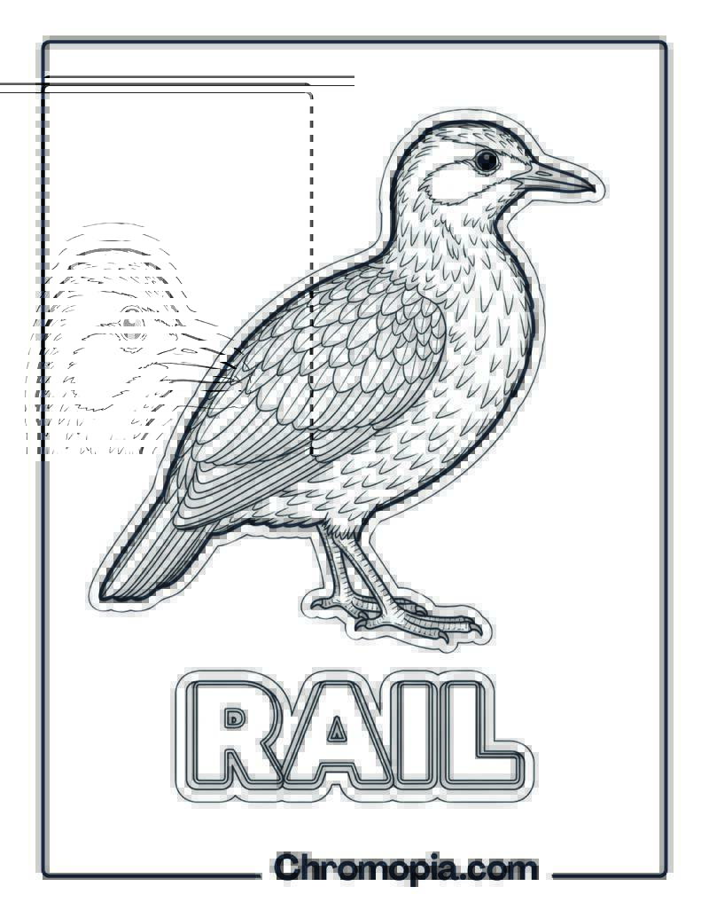 Rail coloring page