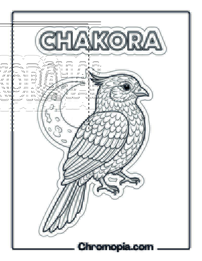 Chakora coloring page