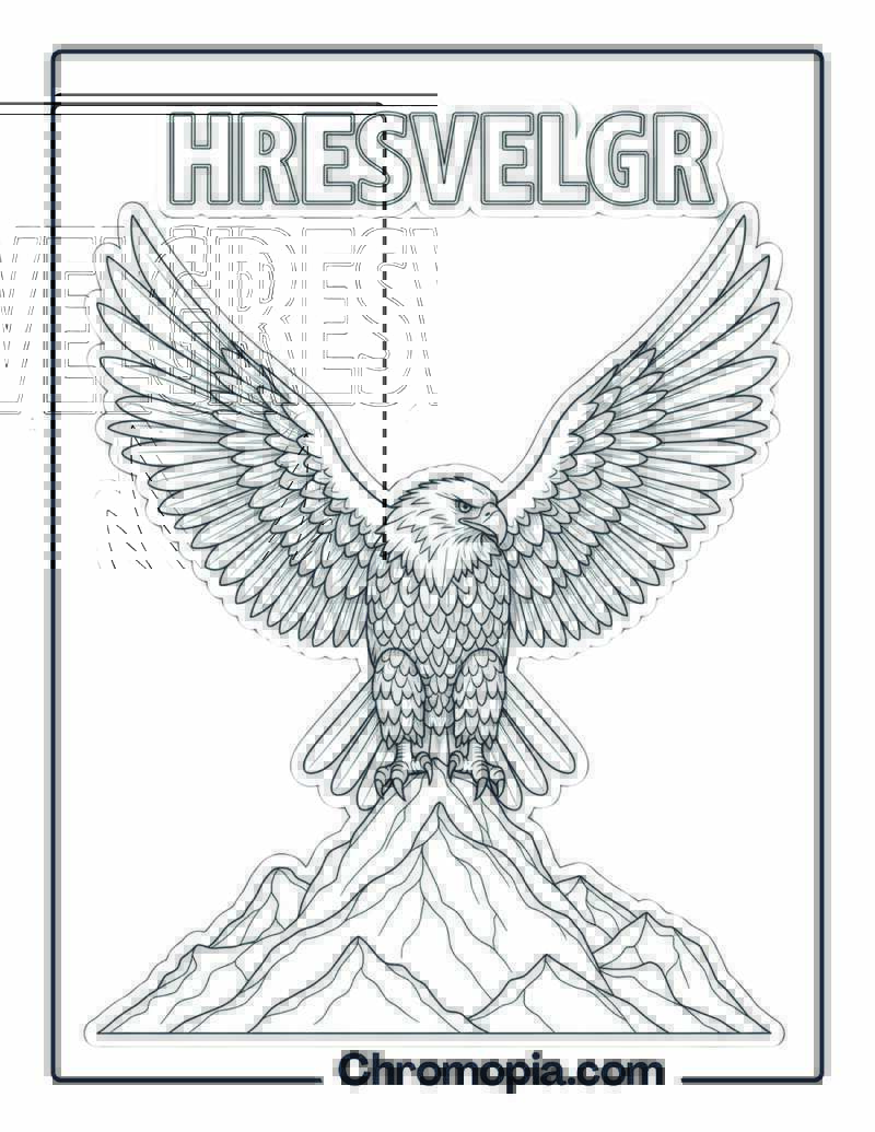 Hresvelgr coloring page