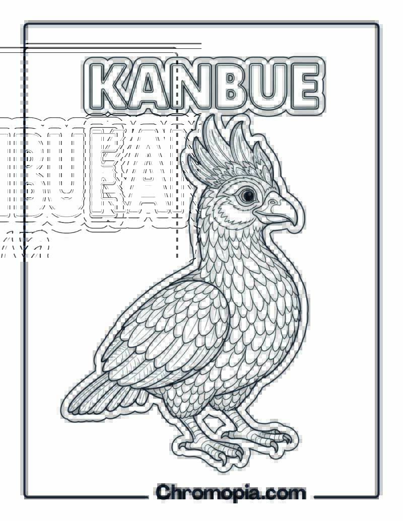 Kanbue coloring page