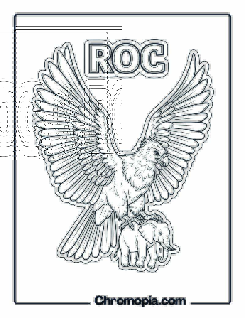 Roc coloring page