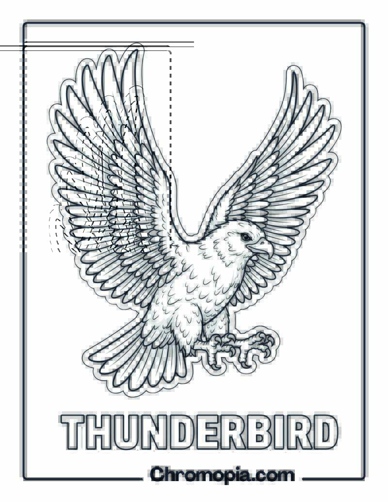 Thunderbird coloring page