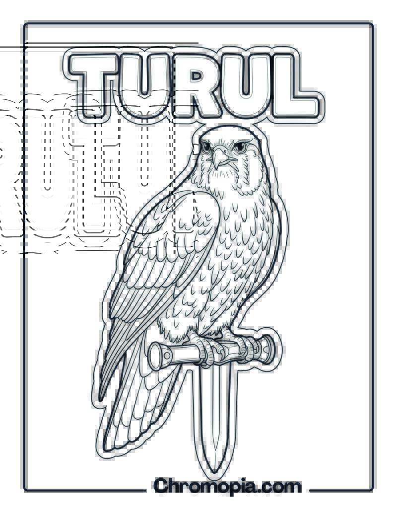 Turul coloring page