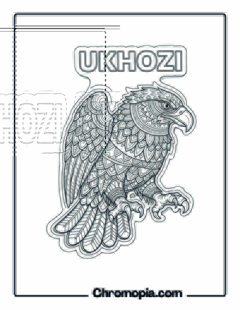Ukhozi coloring page