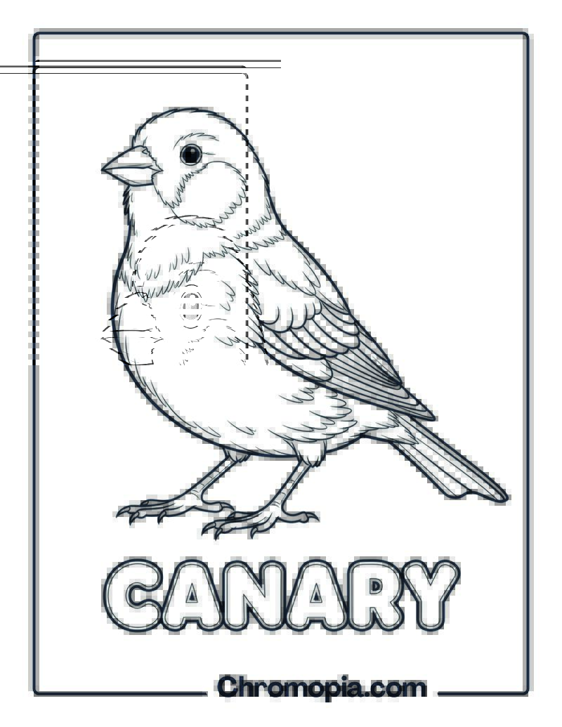Canary coloring page