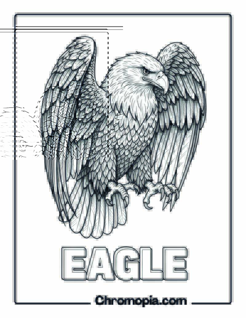 Eagle coloring page