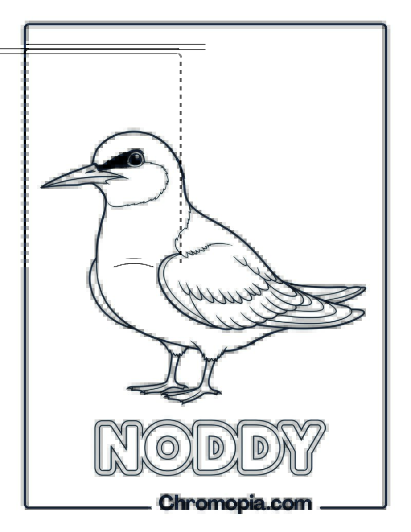 Noddy coloring page