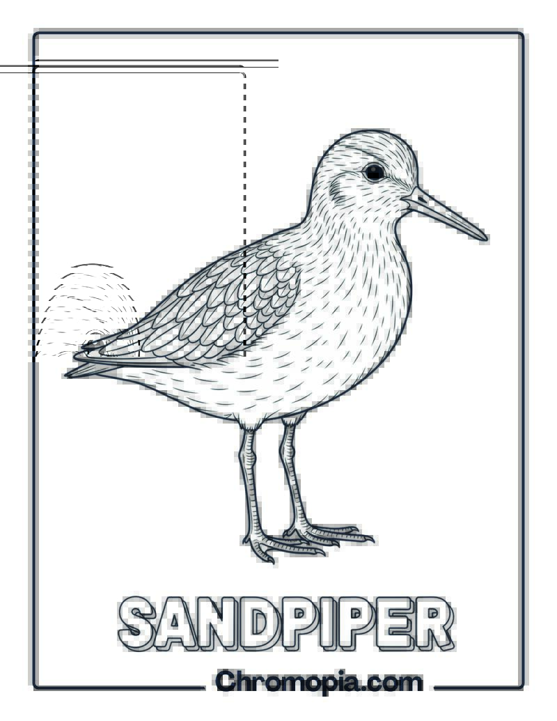 Sandpiper coloring page