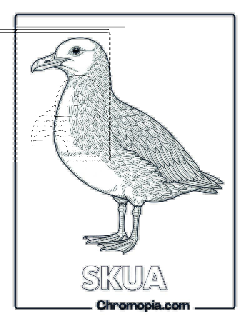 Skua coloring page