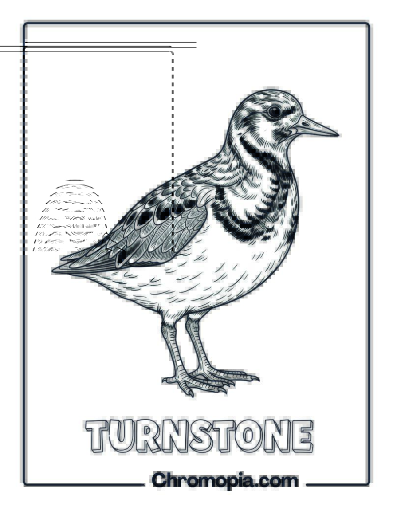 Turnstone coloring page