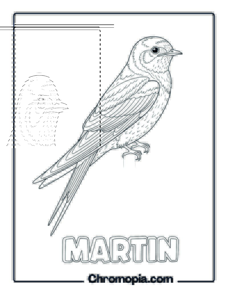 Martin coloring page